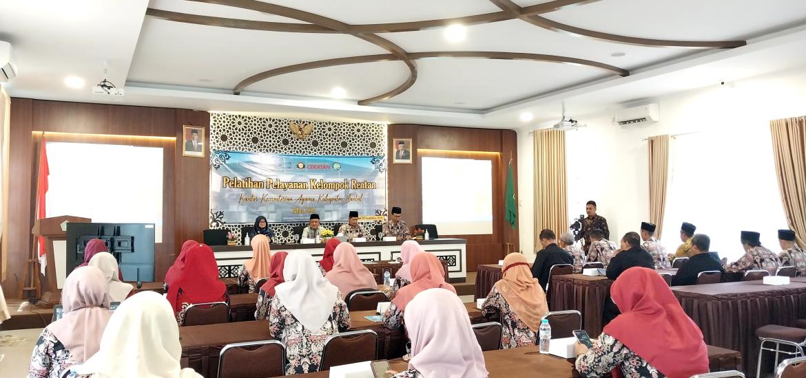 Kankemenag Bantul Gelar Pelatihan Pelayanan Terhadap Kelompok Rentan